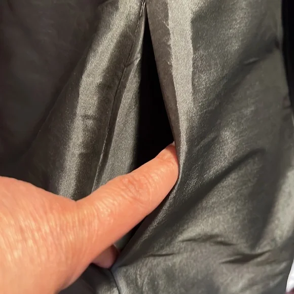 MONIQUE LHUILLIER Bridesmaids One Shoulder Pleated Slate Color A Line Dress - Picture 10 of 11